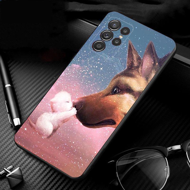 German Shepherd Dog Phone Case For Samsung S25 S24 S23 S22 S21 S20 Ultra S20 S22 S21 S10E S20 FE S24 Plus