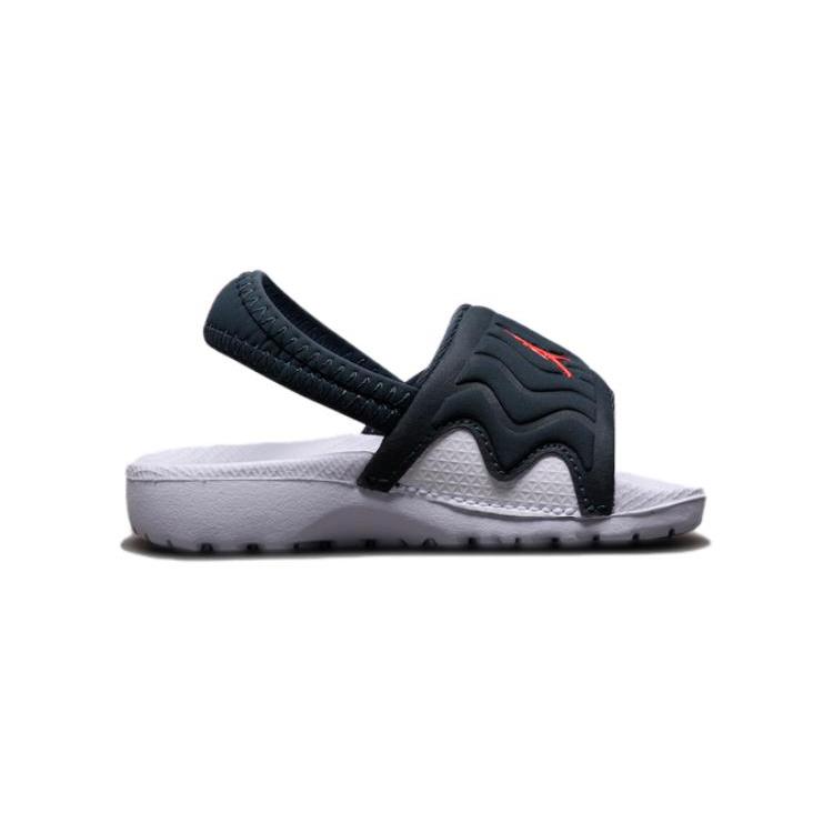 New Jordan Hydro 4 Durable Breathable Low-Top Toddler Shoes Black Red Infant And Toddler 705174-023