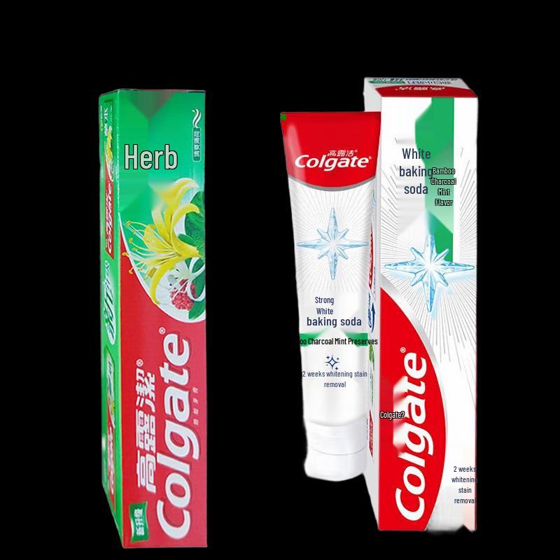 Colgate Herbal & Bamboo Charcoal Toothpaste Set