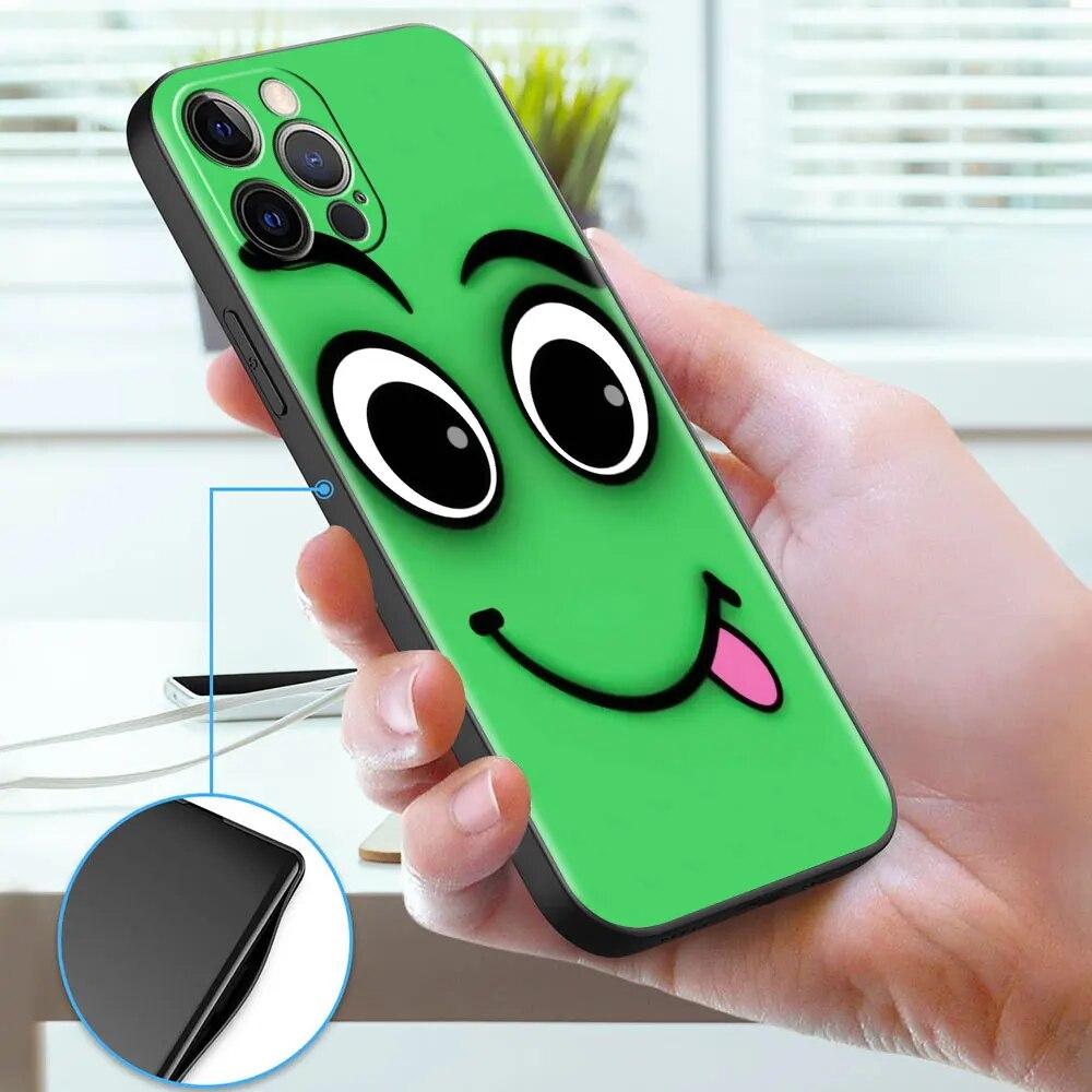 Cartoon Funny Face Phone Case For iPhone Samsung Galaxy Redmi Xiaomi Oppo OnePlus Note S A 7 8 9 10 11 12 13 14 20 21 22 23 53 54 Pro Max Plus Ultra