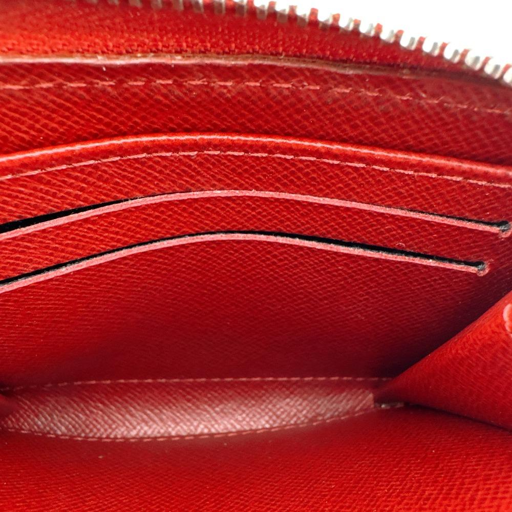 LOUIS VUITTON M6015M Card Case Epi leather Zip around purse Coin case Red leather Used