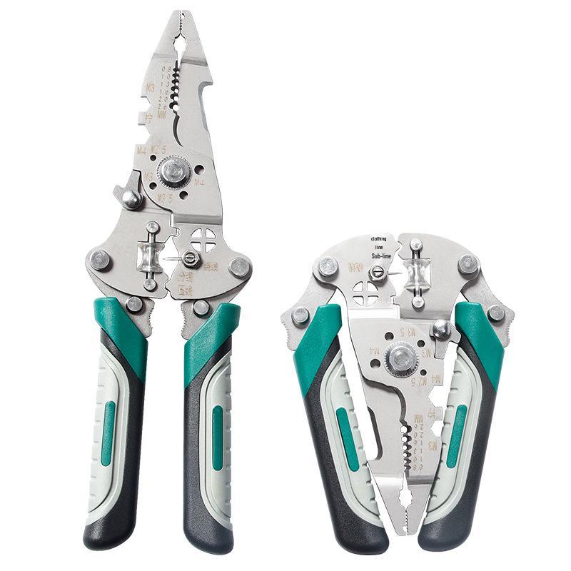 Key Brand Stainless Steel Multifunctional Electrician's Wire Stripper & Skinning Tool