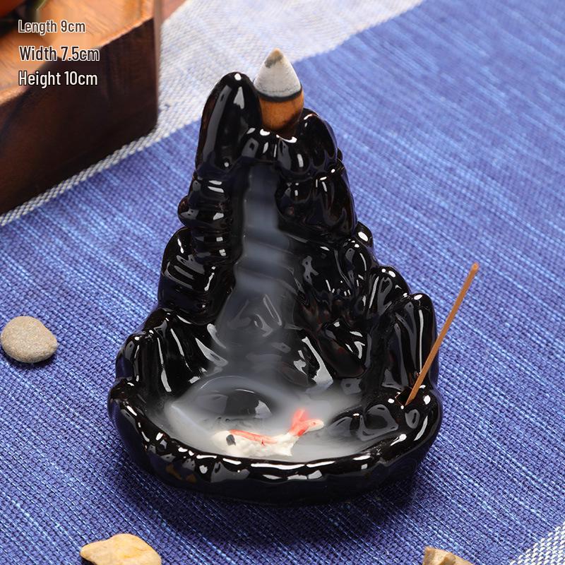 Buddha Hand Ceramic Backflow Incense Burner Aromatherapy Ornament