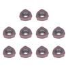 10 Pcs Carbide Turning Inserts Bronze Coated Lathe Milling Cutter for Steel Machining