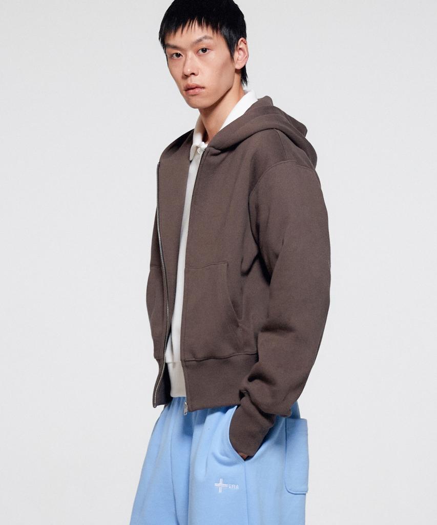 Era Unisex Era Heavy Hooded Zip-Up - Brown