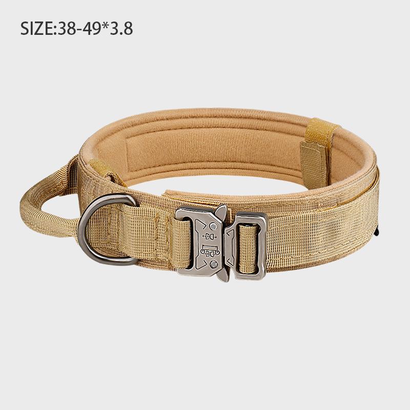 

Товари для домашніх тварин Відкритий тактичний нашийник для собаки Металева пряжка Повітропроникність Нейлоновий нашийник Середній та великий Дресирувальний нашийник для собаки M хакі