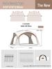 Dome Canopy Tent: Large Multi-Person Sunshade, UV and Weather-Resistant, Ideal for Outdoor Camping