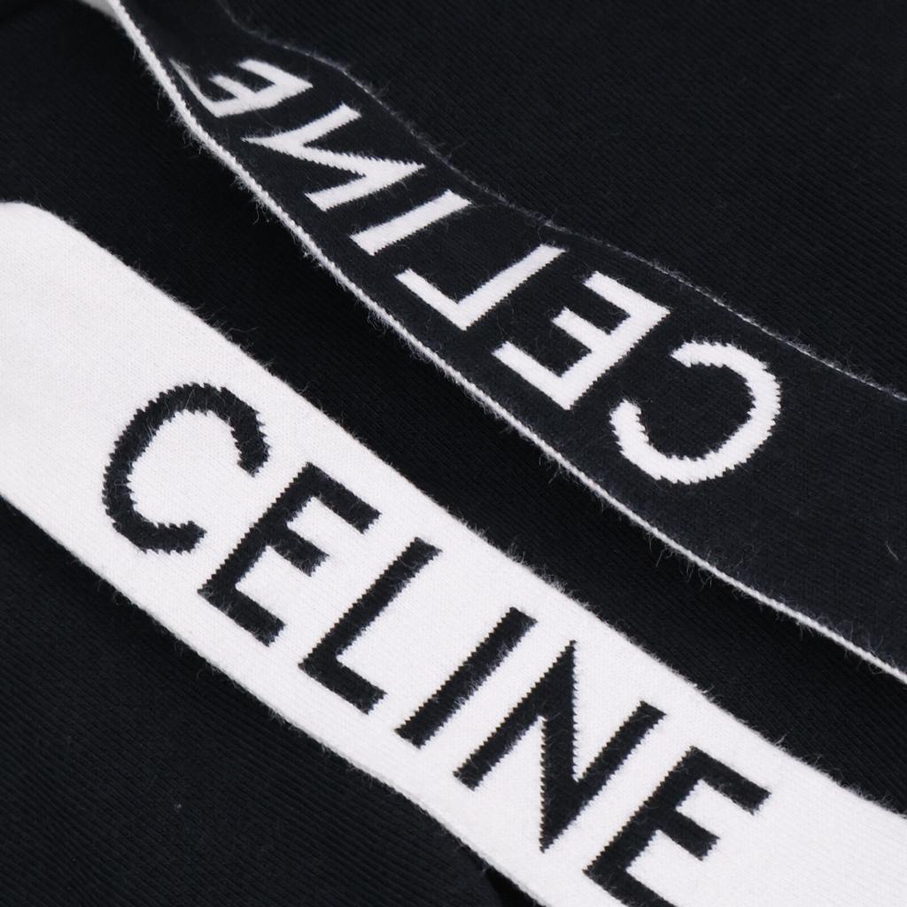 Celine Black 2Y468670Q Loose Hoodie Tops L blackUsed