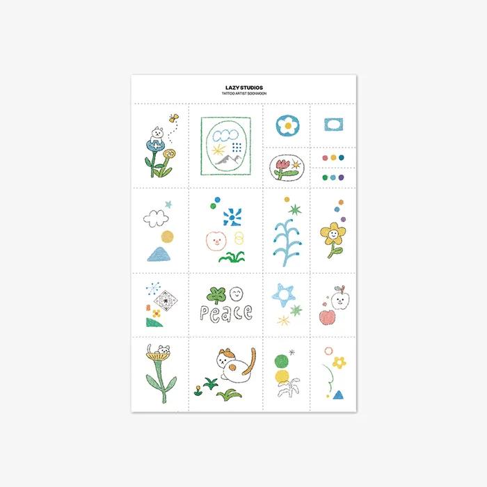 

Мастер тату Sunmoon 01 Временная наклейка-тату