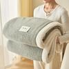 Modern Simple A-class Mother And Baby Grade Half Flannel Blanket All Season Universal Double-faced Thick Warm Office Nap Blanket
