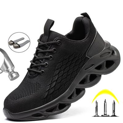 Mesh Work Sneakers Ståltåhätta Arbete Skyddsstövlar Komfort Män Stövlar Anti-punktion Skyddsskor Herrskor