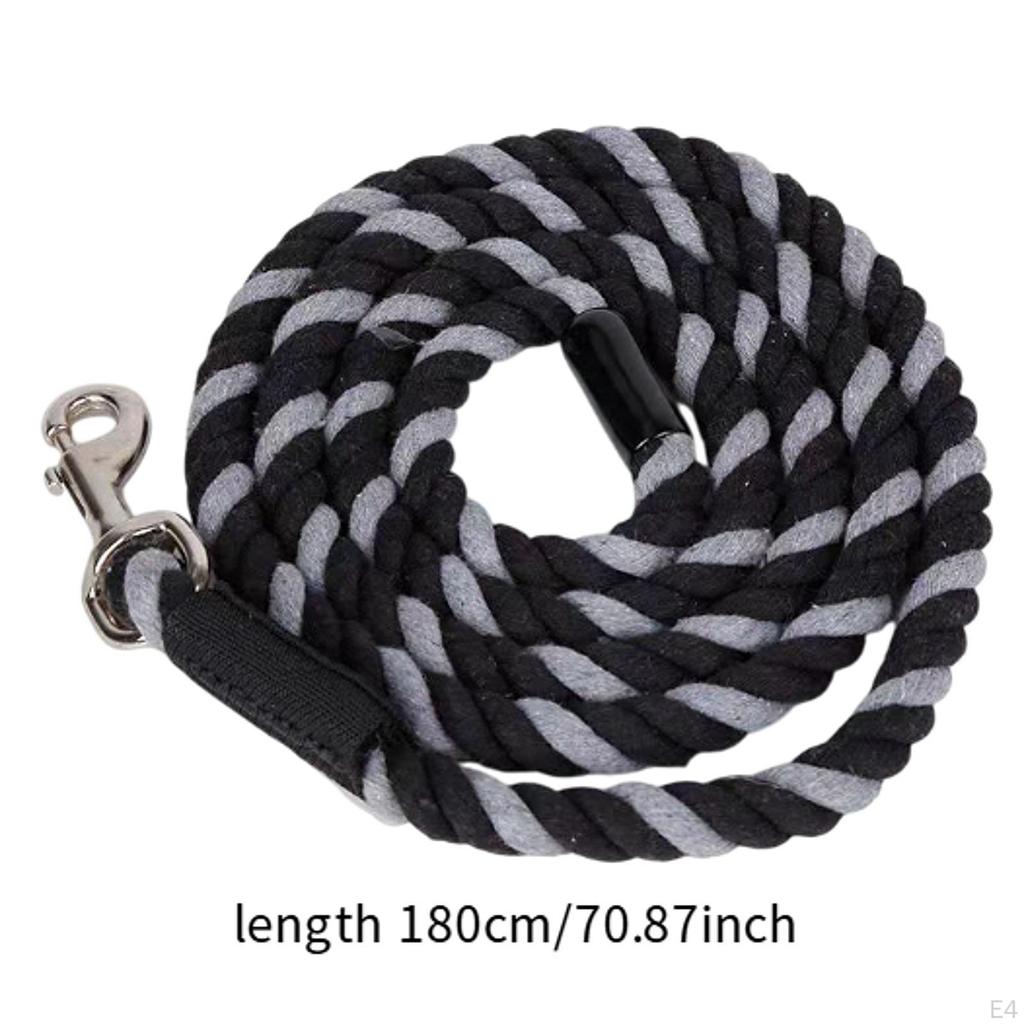 Horse Lead Rope Attachment for Halter Or Harness with Heavy Duty Lunge Line