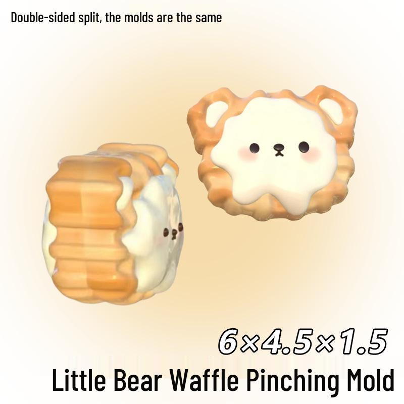 Bär Waffel Backform - Kleine Tier Serie für DIY Mousse & Castella