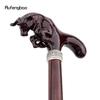 Brown Cow Bullfight Wooden Fashion Walking Stick Decorative Cospaly Cane Halloween Wood Mace Crutch  Wand Crosier 92cm