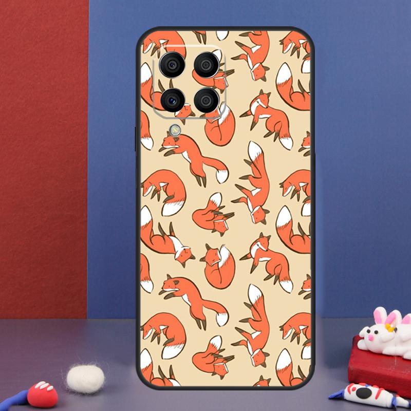 Cartoon Foxes Animal Case For Samsung Galaxy M16 M06 M36 M56 M15 M11 M31 M21 M53 M13 M32 M52 M35 M55 M14 M34 M54