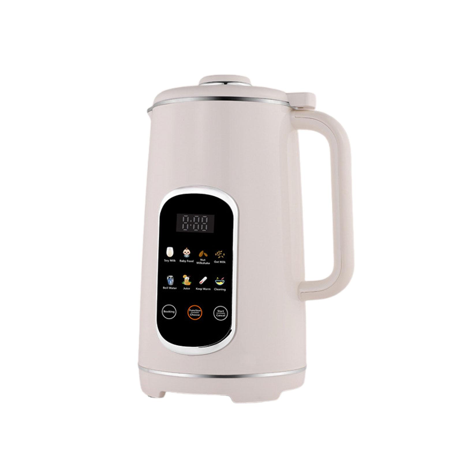 

Nut Milk Maker Blender 8 in 1 Programmable Soy Milk Machine Digital Display Stainless Steel Blades 12L Capacity Self L белый