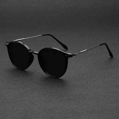 Occhiali da Sole da Uomo alla Moda Non Polarizzati con Lenti PC Antiriflesso - Guida All'Aperto Montatura in Metallo Resistente per Abbigliamento Casual Quotidiano