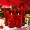 5-Pack LED Candle with Remote Control Romantic Birthday Confession Proposal Home Decoration LED Light Acrylic Electronic Candle