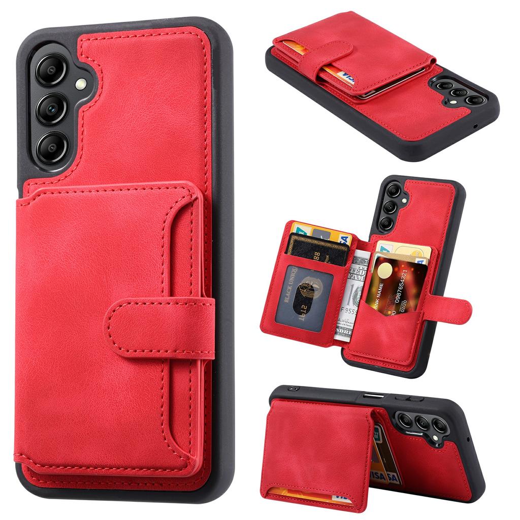 For Samsung Galaxy S25 Case Wallet Card Slot TPU+PU Leather Back Phone Cover