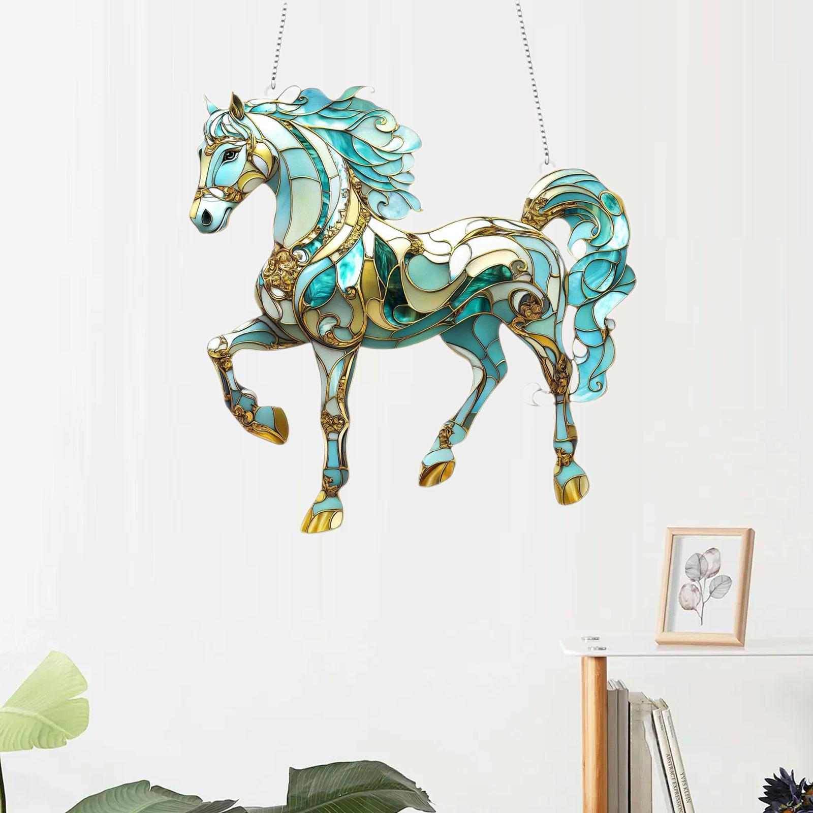 

Window Hanging Equestrian , Decor for Garden