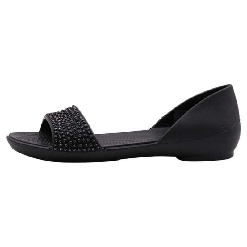 Crocs Lina Embellished D'Orsay Flat 'black' Women's