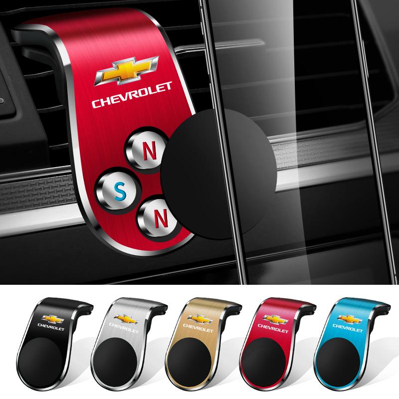 New 1Pcs Magnetic Car Emblem Phone Holder 360 Rotation Bracket For Chevrolet Colorado