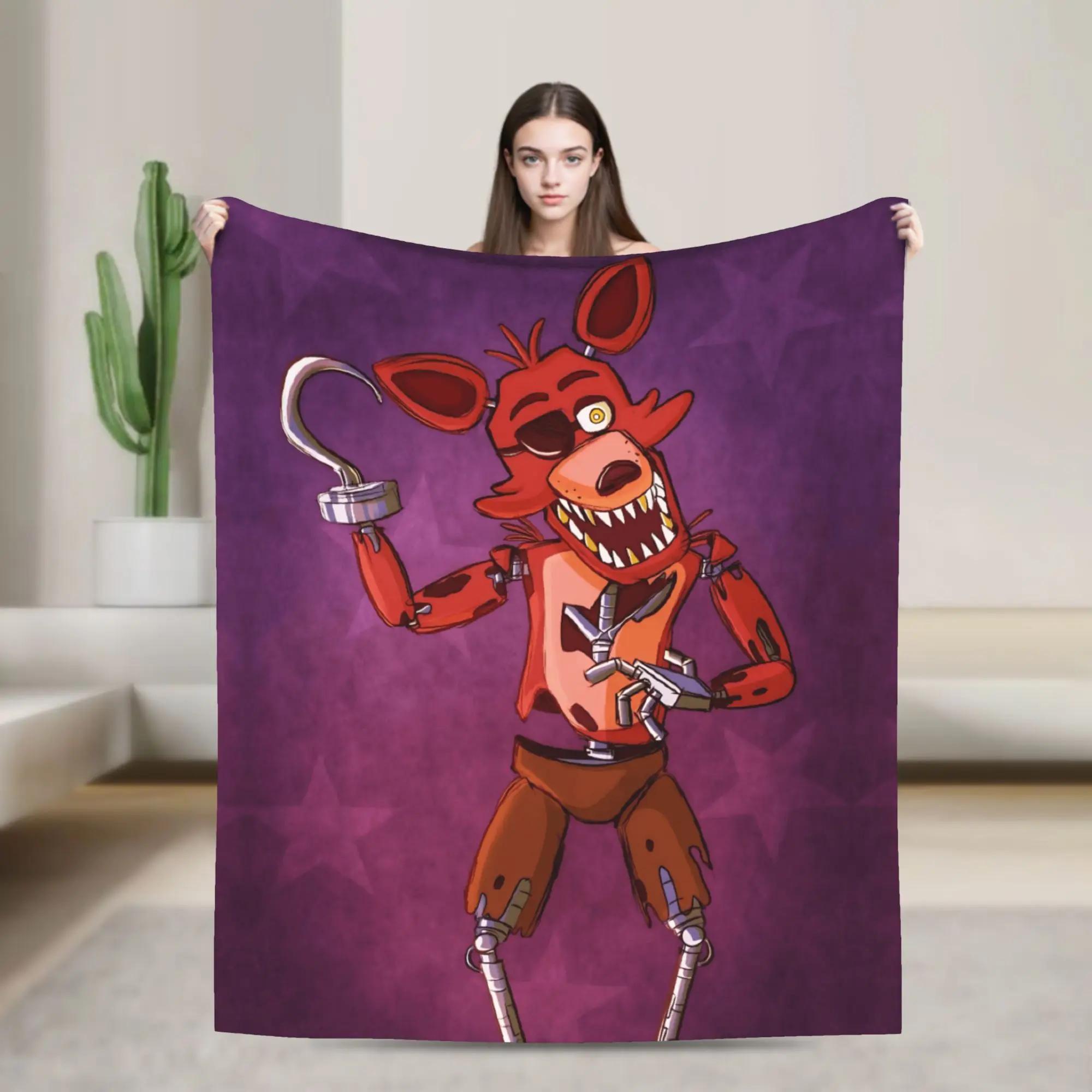

FNAFS At Freddys Blanket Warm Soft Plush Throw for Living Room Travel Office Bed Flannel Graphic Blanket 40x50inch 101x127cm