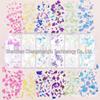 12-Grid Laser Flakes: Irregular Mixed Color Cellophane Nail Art Glitter.