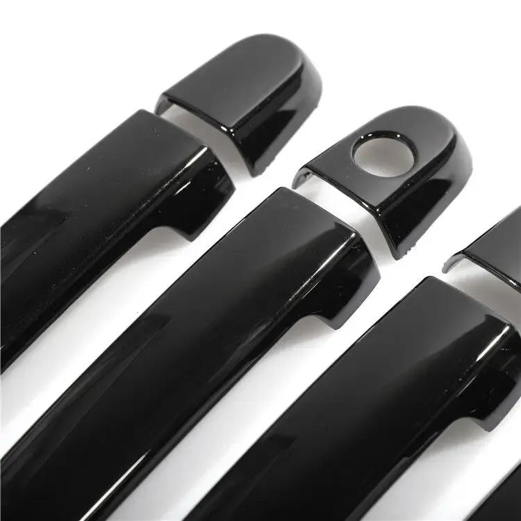 Door Handle Cover For Toyota Ractis 2005 2006 2007 2008 2009 2010 Gloss Black Chrome Car Trim Styling Accessories Stickers