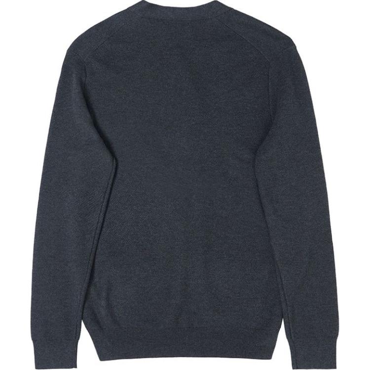 Polo Ralph Lauren Solid Color Pony Embroidered V-Neck Single-Breasted Long Sleeve Knit Sweater Men sweater Black 710920649-004