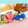 Adorable Large Mouth Monster Plush Toy With Soft Pp Cotton Filling In Blue Pink Green