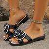 Fashion Female Shoes On Sale 2024 New Black Butterfly Knot Women's Slippers Luxurious Beach Slides Fashion Wear Outside Ladies Slippers
