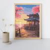 Malowanie Po Numerach Z Ramą Obrazy Do Malowania - Widok Zen 40X50 Cm