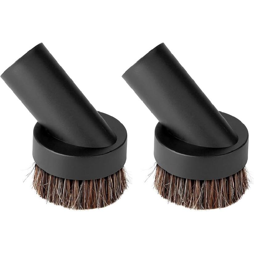 Lamoutor 4Pcs Soft Bristle Vacuum Brush Round Brush Vacuum Attachment Universal Vacuum Dust Brush for Most Vacuum Cleaners Accessories