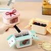 Dopamine Bowknot Lipstick Storage Box Dust-Proof Makeup Organizer Exquisite Gift Box  Storage Gifts