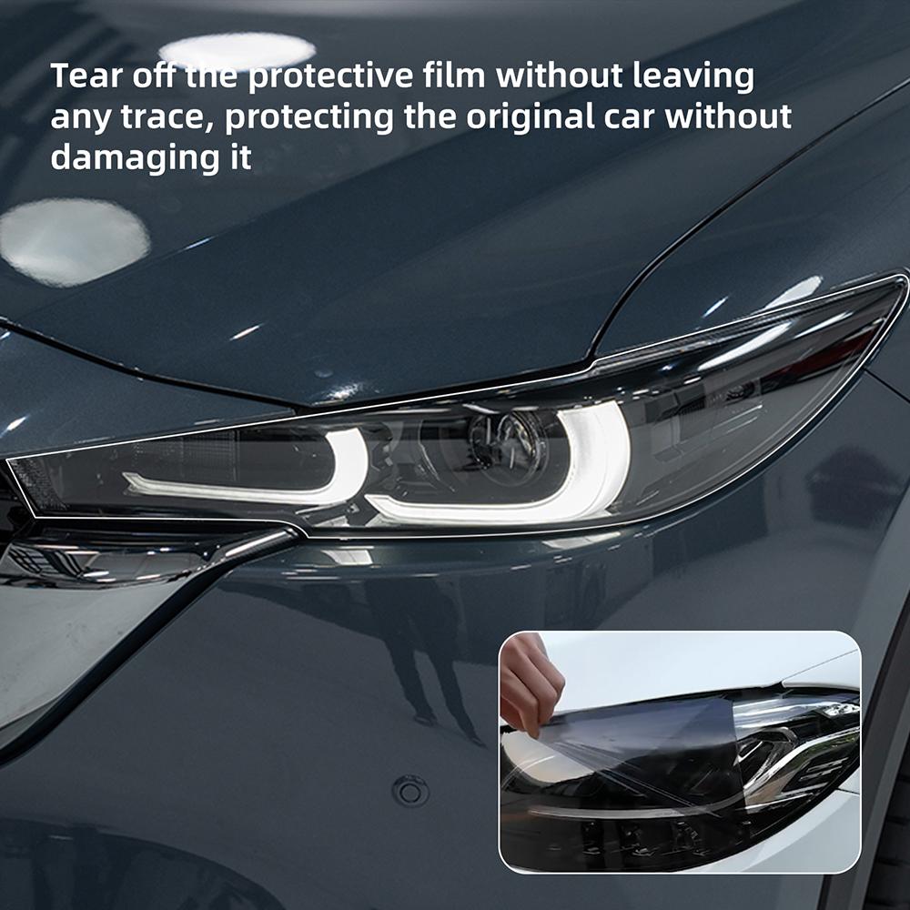 Headlight Rearview Film B C Pillars For Mazda CX5 CX-5 2022-2024 Protection Film TPU Pre-cut Anti-scratch Repair Clear Smoked