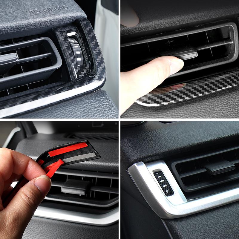 Abaiwai For Toyota Rav4 Xa50      2024 Rav 4 Hybrid Car Central Control Trim Strips 3d Parts