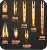 LED Bulb T45 T125 T185 T225 T300 4W 6W 8W 220V Filament  E27 Golden 2700K Strip Lamp Base Flame Shape Lamps For Chandelier Light