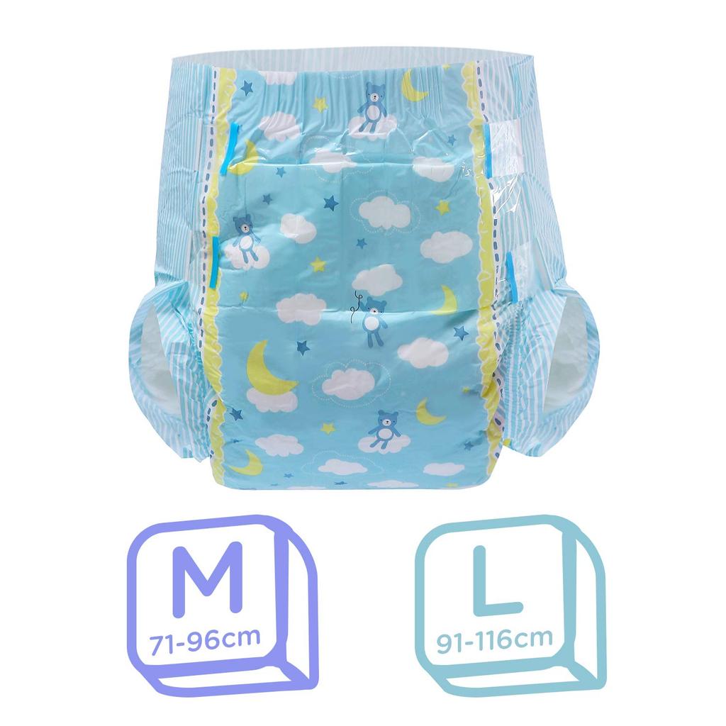 LittleForBig Pieluchomajtki dla dorosłych Uroczy design [Miś] Pieluchy 2-pak M