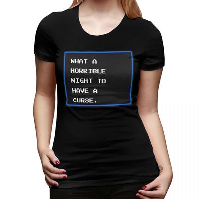 What A Horrible Night To Have A Curse Castlevania Game TShirt for Women Crew Neck T Shirts Womens Short Sleeve Summer Tops