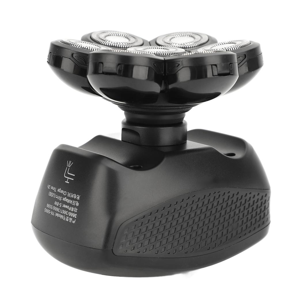 Electric Bald Head Trimmer Multifunctional Bald Head Grooming Kit with 7 Floating Head