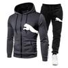 Men's Polka Dot Zipper Hoodie & Jogger Set, 2025 Trend