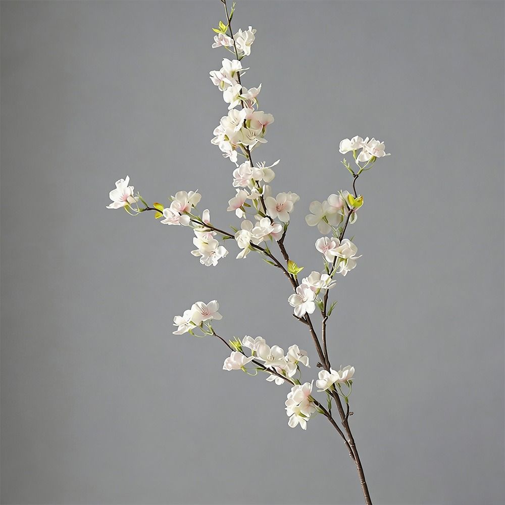 Durable Decorative Realistic Floral Artificial Cherry Blossom DIY Vase Arrangements Fake Cherry Blossom Silk Flower Home Decor