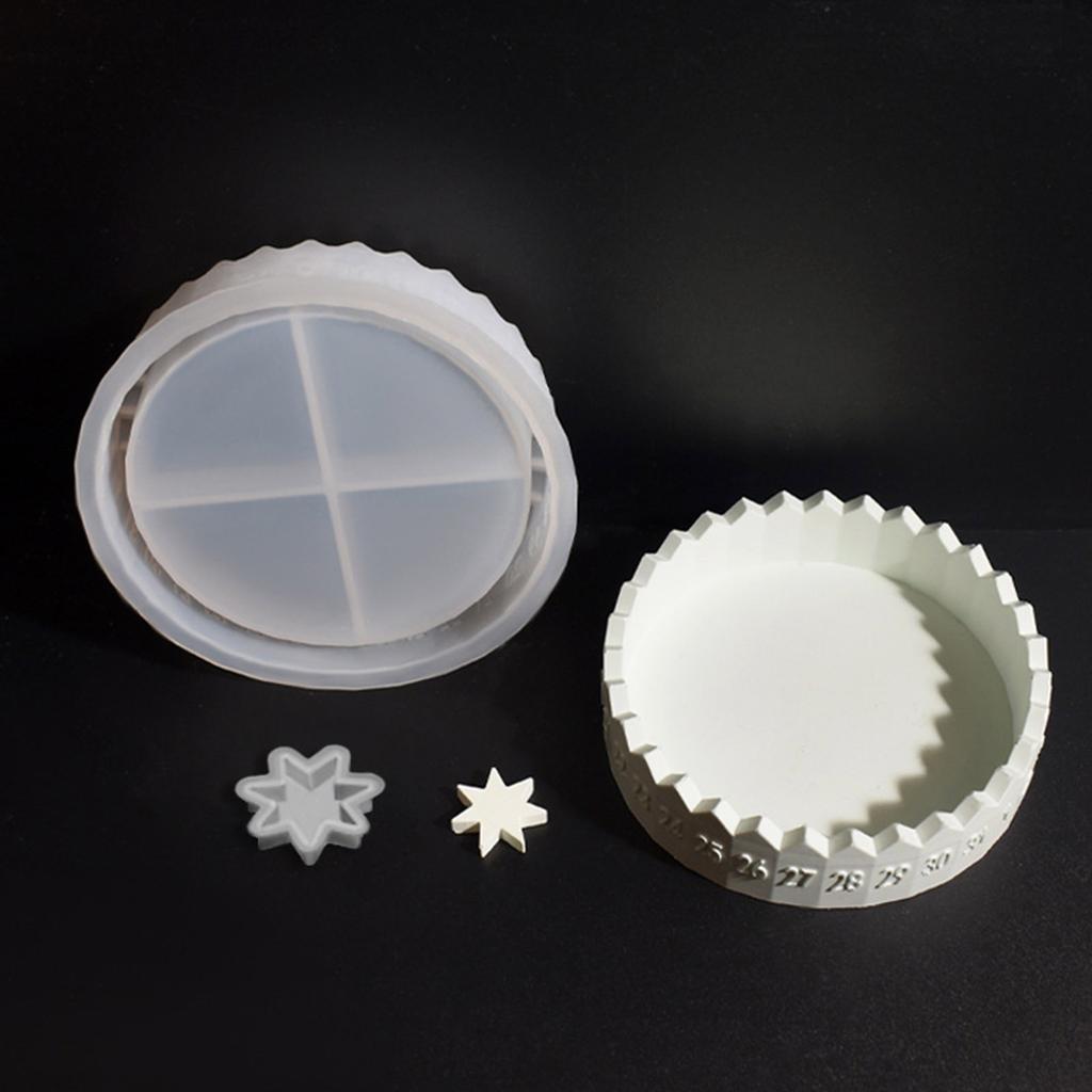 Multifuntional Silicone Mold Star Shape Candle Holder Moulds Candle Bases Moulds Suitable for Crafting Candle Holder