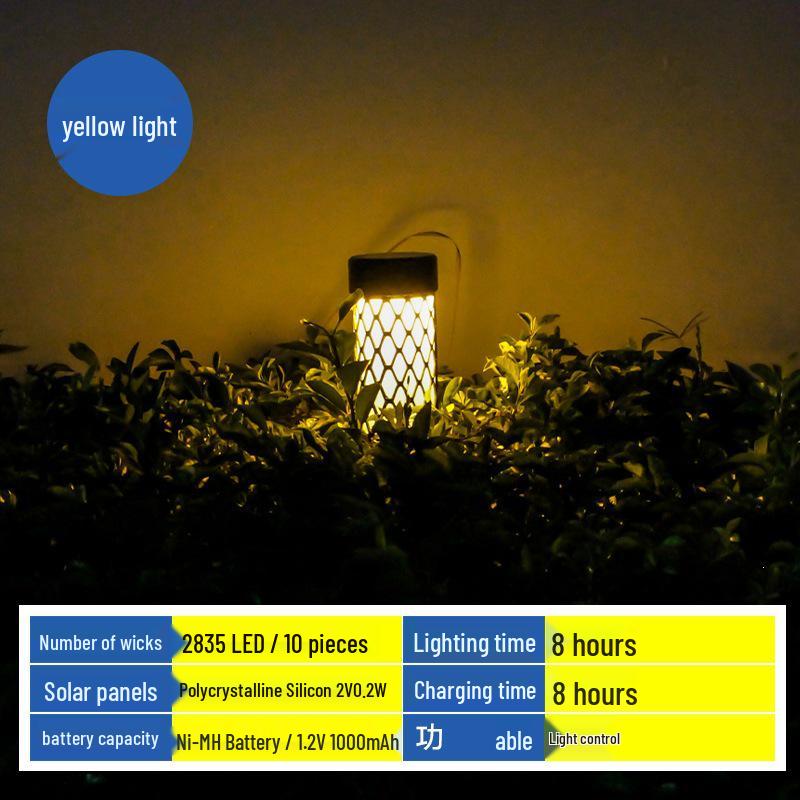 Solar Cylinder Lawn Light, Waterproof Yard & Garden Night Decoration, Ground Plug Light