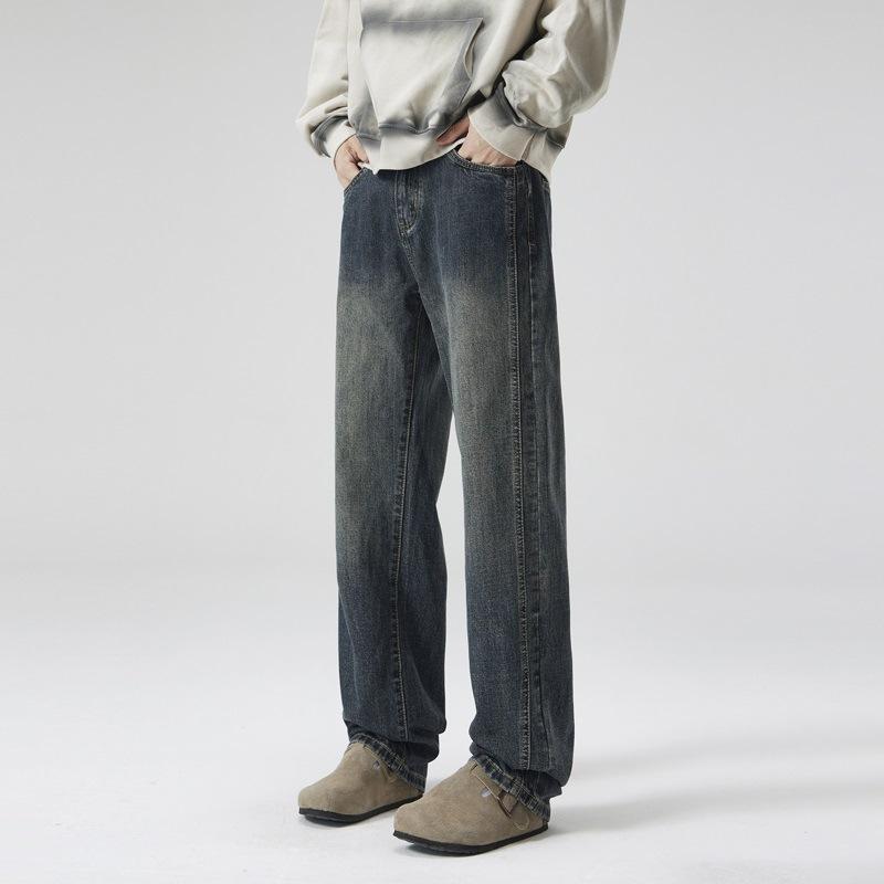 

Джинсы мужские весенне-осенние новые американские ретро мужские прямые брюки свободные брюки для пожилых мужчин 38