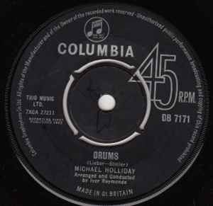 

7inch Record MICHAEL HOLLIDAY - Drums DB7171 Columbia 1963 UK Pop Used