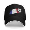 Unisexs Womens France Flag Soccer Ball Outdoor Hat  Trucker Baseball Caps Casual Baseball Cap Golf Hats