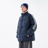 Cotton Clothing Men and Women Paragraph Winter Stand-up Collar Loose Cotton Jacket Thickened Couple Models Striped Bread Clothing Cotton Jacket