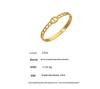 18K Gold Plated Horseshoe Buckle Bracelet for Women, 316L Stainless Steel, Colorfast, Simple and Elegant Design.